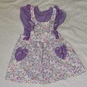 Purple Floral Pooh Dress